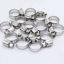 2X(100 Pcs Adjustable Stainless Steel Drive Hose Clamp Three Clamp Fuel Pip