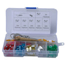 90pcs Car Auto Mini Fuse Set+Puller/Test Pencil 5A 10A 15A 20A 25A 30A 35A