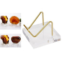 Acrylic Display Stand Geode Fossils Minerals Relics Rocks Holder Display