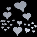 Lover Lips Love Hearts Modern Stylish Fashion Art Design Removable DIY Acry