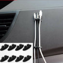 8PCS Mini Adhesive Car interior Charger Line Clasp Clamp Headphone USB FixeSEAU