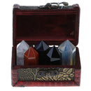 Box Of 5 Rock & Mineral Collection Crystal Quartz Set Home Decor Collectibles