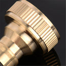 1/2" Brass Threaded Garden Water Pipe Tap Adapter Faucet Quick Connect Fittings