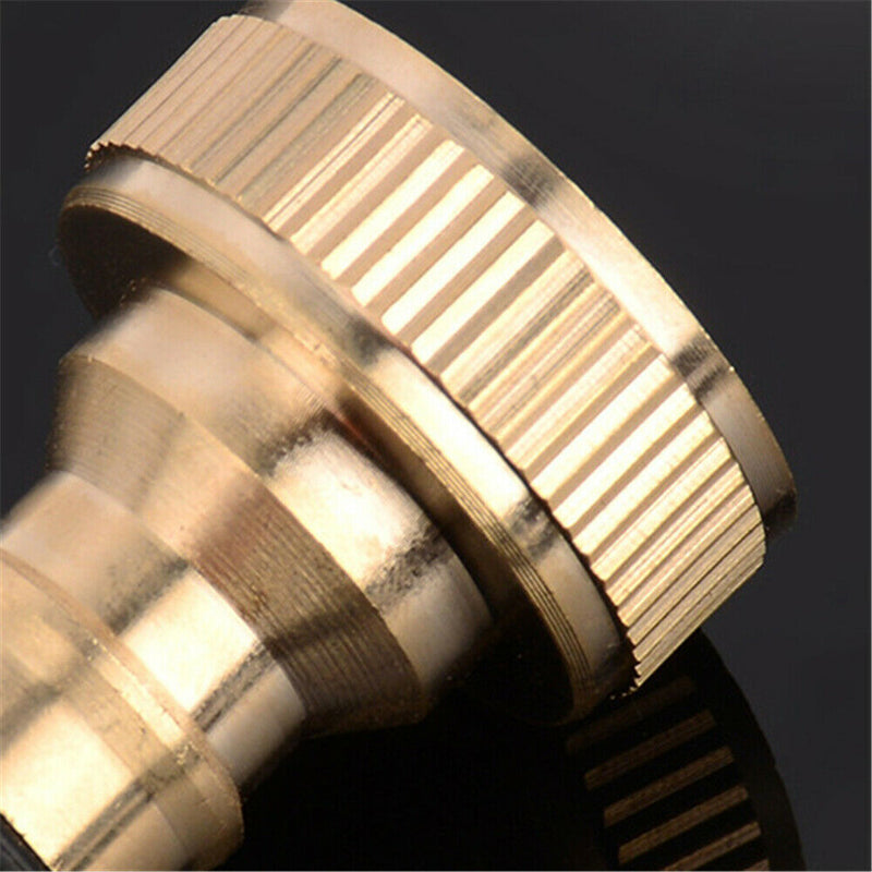 1/2" Brass Threaded Garden Water Pipe Tap Adapter Faucet Quick Connect Fittings