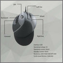Delux M618 USB Wired Ergonomic Vertical Optical Mouse Computer Mice Adjusta T8R7