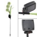 Solar Power Dandelions Flower 3 LED Lamps Outdoors Garden Yard Light(White)