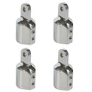 4Pcs 22mm Eye End Cap Top Eye End Cap Fitting Boat Marine Hardware 316 Stai