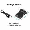 HDMI Female to VGA Male Audio Converter Adapter Support 1080P Signal Output