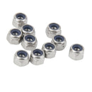 10Pcs M3 Stainless Steel Collar Insert Self-lock Nuts Bolts Screws