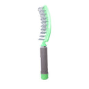 Vented Styling Hair comb Detangling Thick Hair Massage Brush Green