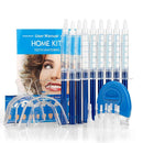 Teeth whitening 10 gels + 2 white teeth+ 1 white light +tray set
