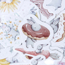 45pcs cute rabbit paper decor diy diary scrapbooking label sticker3CXP