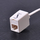2pcs Telephone RJ11 6P4C Female To Ethernet RJ45 8P8C Male Adapter Converter