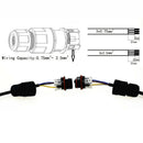 IP67 Waterproof Electrical Cable Wire 2 Pin Connector Outdoor Plug Socket UAH