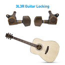 Pack of 6 Alloy Guitars String Tuning Pegs Keys Replacement DIY Red Bronze