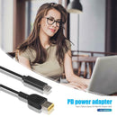 1.5m Type-C Male to Square DC Male with PD Power Charging Cable for Lenovo