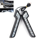 2x Bright 6LED Super White Car Driving Lamp Fog 12V DRL Daytime Running Light OZ
