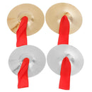2 Pair Cymbals Chinese Gong Hand Percussion for Kids Baby Rattle Toys