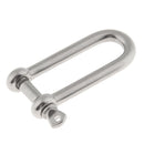 Boat Marine 1/4" D Ring Anchor Shackle Screw Pin - 304 Stainless Steel