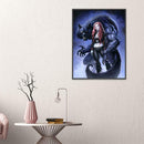 5D DIY Full Drill Diamond Painting Wolf Women Cross Stitch Embroidery Kits