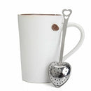 1Pcs Heart Shaped Stainless Steel Tea Leaf Strainer Herbal Spice Infuser Gift JR