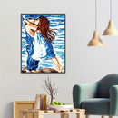5D DIY Full Drill Diamond Painting Kids Kiss Cross Stitch Embroidery Kit