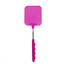 Flyswatter Fly tapper mosquito insects swatter telescopic up to 73 cm pink
