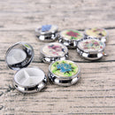 Metal Folding Pill Case Medicine Organizer Pill Box Makeup Storage Container A3C