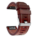 Leather Thread Watch Band Bracelet Strap 26mm for Garmin Fenix 3 Fenix 5X A