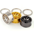 1pc Cute Car Metal Wheel Keychain Keyfob Engine Fob Key Chain Ring Keyring
