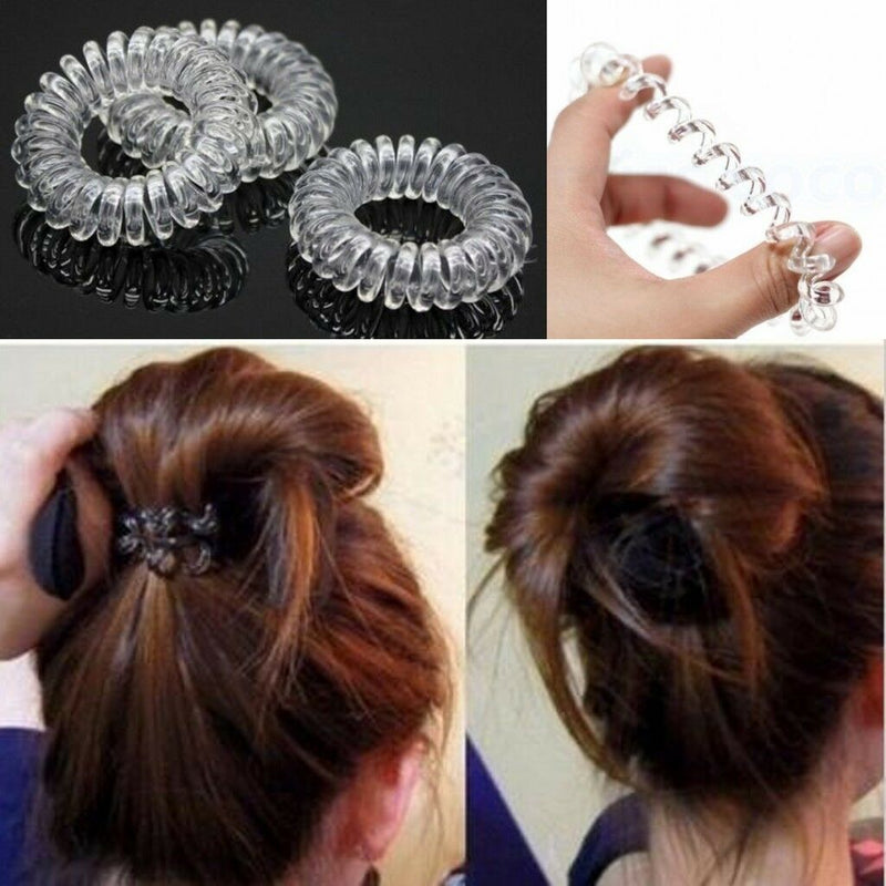 6x Girl Elastic Rubber Hair Ties Band Rope Ponytail Holder For Women Lady