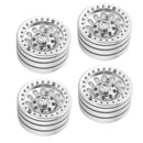 4 Pack 1.9 Inch Aluminum Beadlock Wheels 12mm Hex Wheel Rim for 1/10 RC Crawler