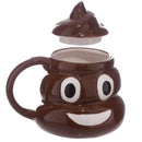 1X(Funny Poop Ceramic Mug Cartoon Smile Coffee Milk Mug Porcelain Water Cup