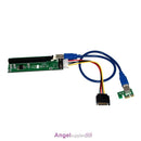 USB 3.0 PCI-E Express x1 To x16 Extender Riser Card Adapter Power Cable Mining A