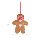 Christmas Tree Decor Felt Elk Gingerbread Man Pendant Hanging Ornament (D) A