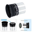 Professional 1.25'' 10mm Plossl Eyepiece Lens for Astronomy Telescope Black