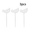 3X Automatic Bird Shaped Glass Watering Spike Irrigation Plant Garden Drip Water