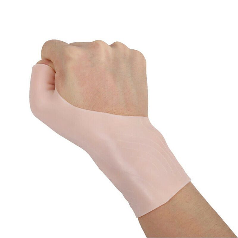 2x Silicone Gel Thumb Wrist Support Glove Tenosynoviti Spasm Brace Wrap Sleev TO