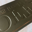 Retro Style WAY OUT Exit Art Decor Arrow Shape Cast Iron Painted Metal Plate