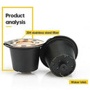 Refillable CAPsules Pods Reusable NesprESSo Coffee CAPsule Filters Set Comp