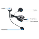 Motorcycle Helmet Headset with Mic 3.5mm Jack Wired MP3 Music Earphones