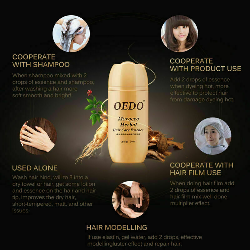 Herbal Ginseng Hair Care Essence Oil Treatment Loss D5B6 Hair Serum Growth H7J2