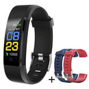 115PLUS Smart Bracelet Heart Rate Monitor Fitness Tracker Wristband (Black) A