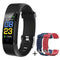 115PLUS Smart Bracelet Heart Rate Monitor Fitness Tracker Wristband (Black) A