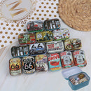 Mini tin trinket jewelry coin box tinplate storage case American Route 66  ME