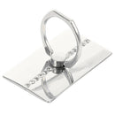 360 Rotation Finger Grip Ring Holder Stand for Universal Mobile Phone silve