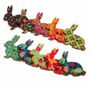 Rabbit Shape 2 Holes Wooden Buttons Pack of 50pcs