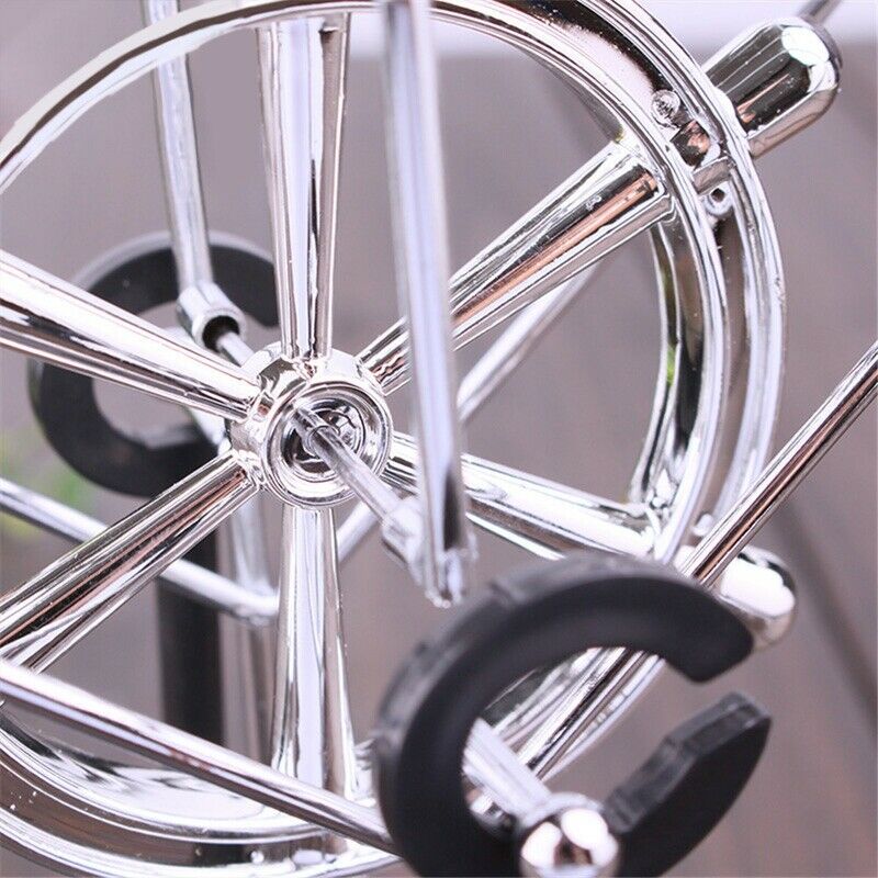 Creative Dolphin Energy Rotating Swing Iron Ornaments Fashion Newton Swing  Y7J9
