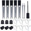 Set 8 Bottles Clear Plastic Mascara  Lip Gloss Empty Tube Vial