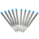 10 Ballpoint Pen Ink Refill Smooth Blue Medium Nib Smooth 0.7mm for Parker G0I1